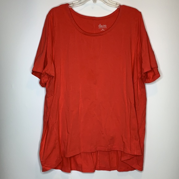 Denim&Co Tops - D & Co Denim & Co Stretch Top 2X PLUS SIZE